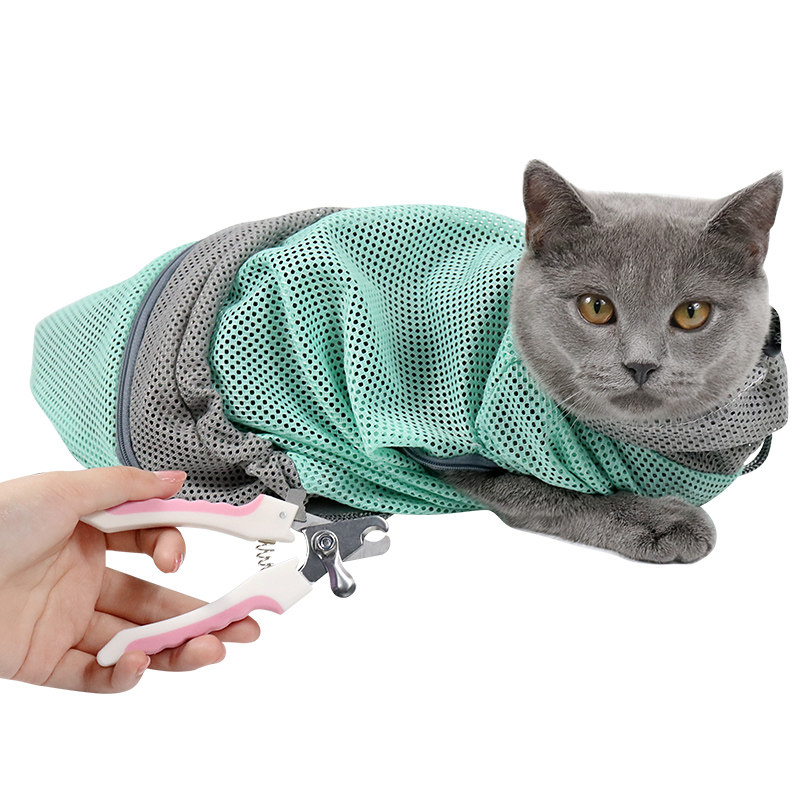 速发洗猫袋洗猫神器小猫咪剪指甲防抓固定清洁用品防咬洗澡袋