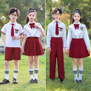 速发元旦儿合大童唱演出舞蹈服朗诵班小学生毕业照表演服中服套装