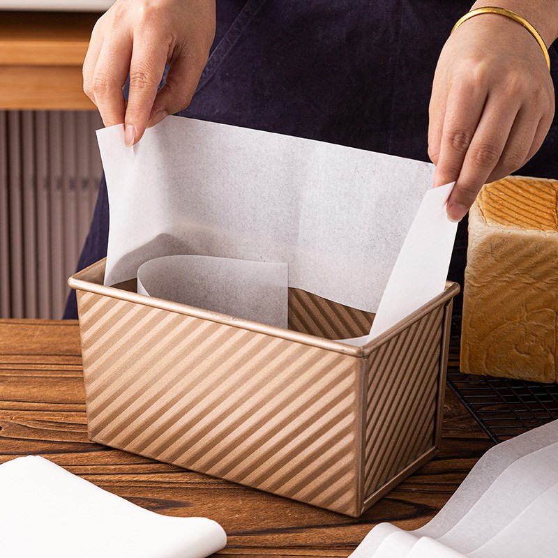 速发吐司盒围边纸450g模具脱模纸金枕蛋糕黑钻面包耐高温不粘油纸