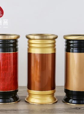 速发放澜斋纯铜香桶供佛香筒装香筒家用骏香的线香筒大号装香筒摆