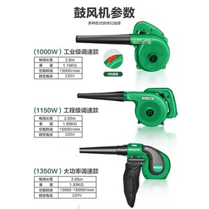 速发美耐特机风机大功率强力电枪吹风鼓吹尘动工业用小型除尘