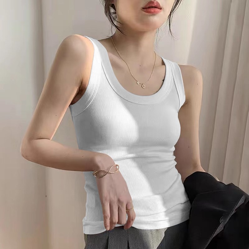 速发复内ch辣妹无袖上衣古搭学生打底内夏吊带背心搭季外穿潮