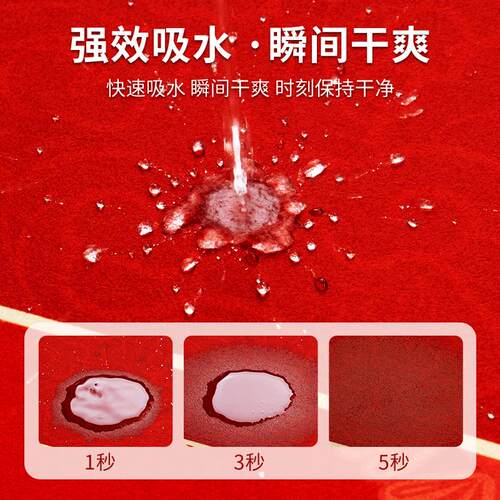 现货出入平安地垫入户p门垫硅藻泥进门口喜庆红色防滑脚垫地毯可