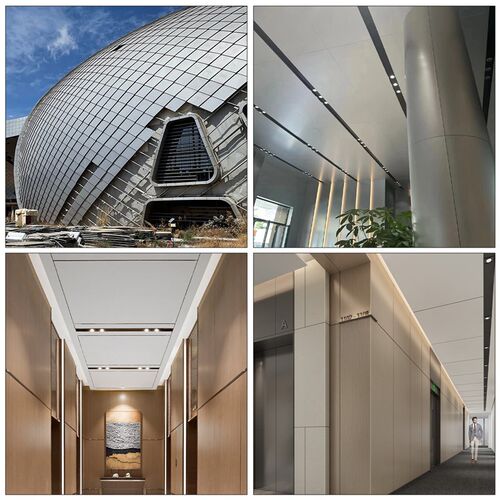 速发上海吉祥A级防火三维铝复合板航空瓦楞铝板铝单板内外墙全铝