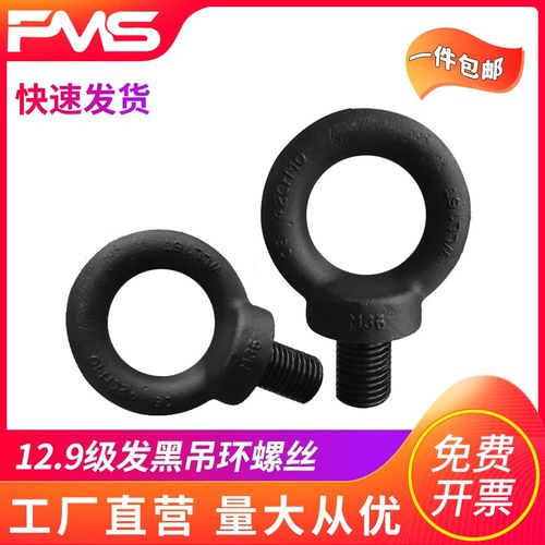 速发12.级吊环螺丝0强度模具吊环发黑610M12M16M2高M24M0MMM42M48