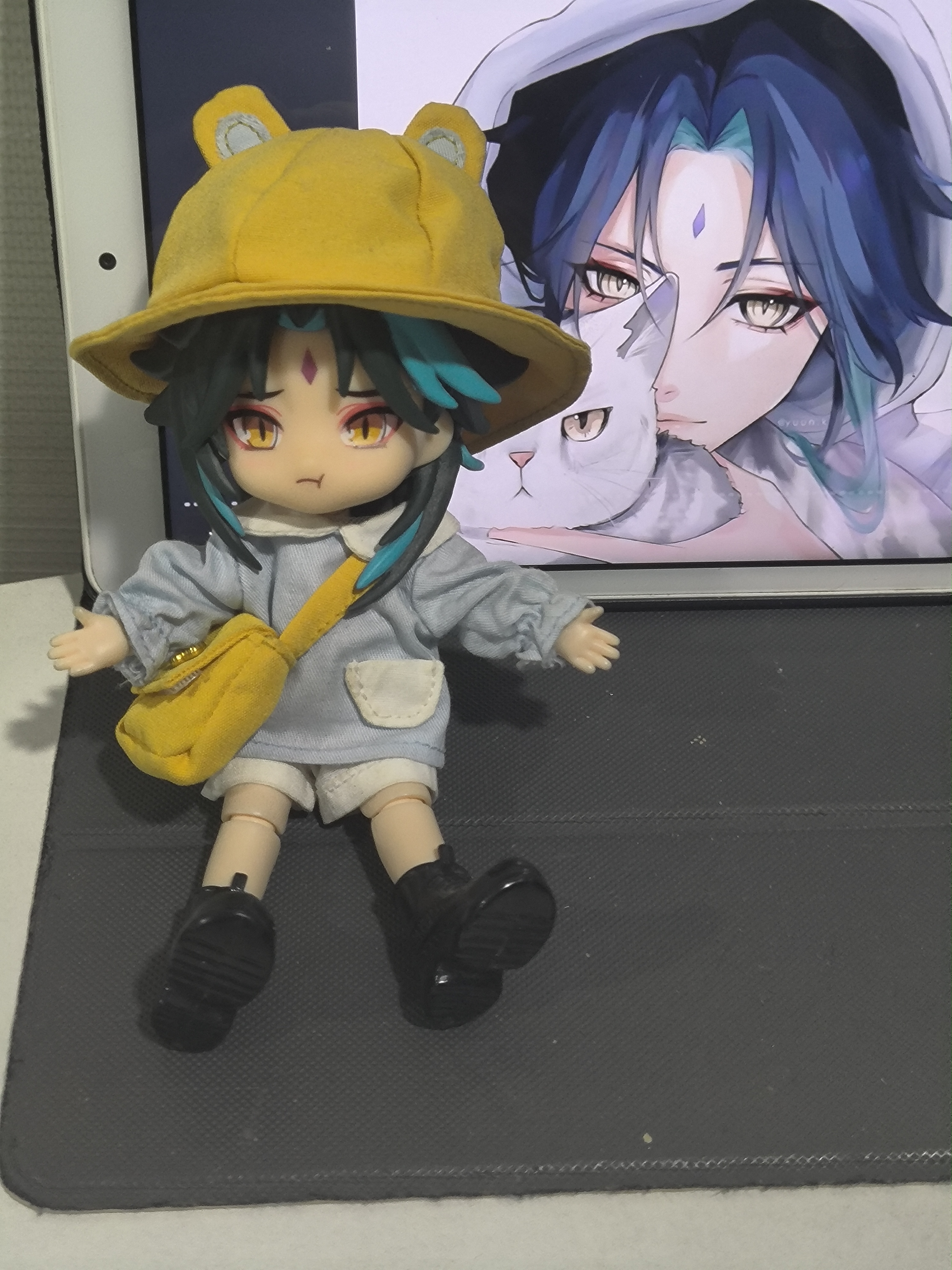 原神魈kitty娃衣可爱ob11粘土bjd娃娃手办现货12分娃娃手办