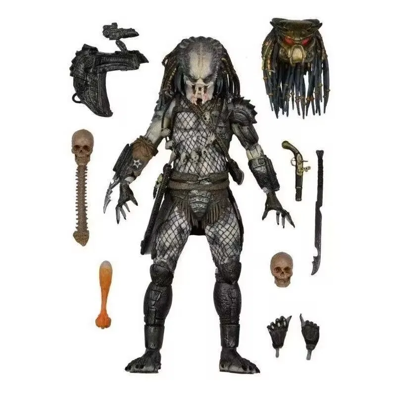 NECA 7寸关节可动人偶 铁血战士2 铁血战士首领 灰背长老 模型,模玩/动漫/周边/娃圈三坑/桌游,艺术家手办/潮玩雕像,淘宝优惠券,粉丝福利购,淘宝优惠卷