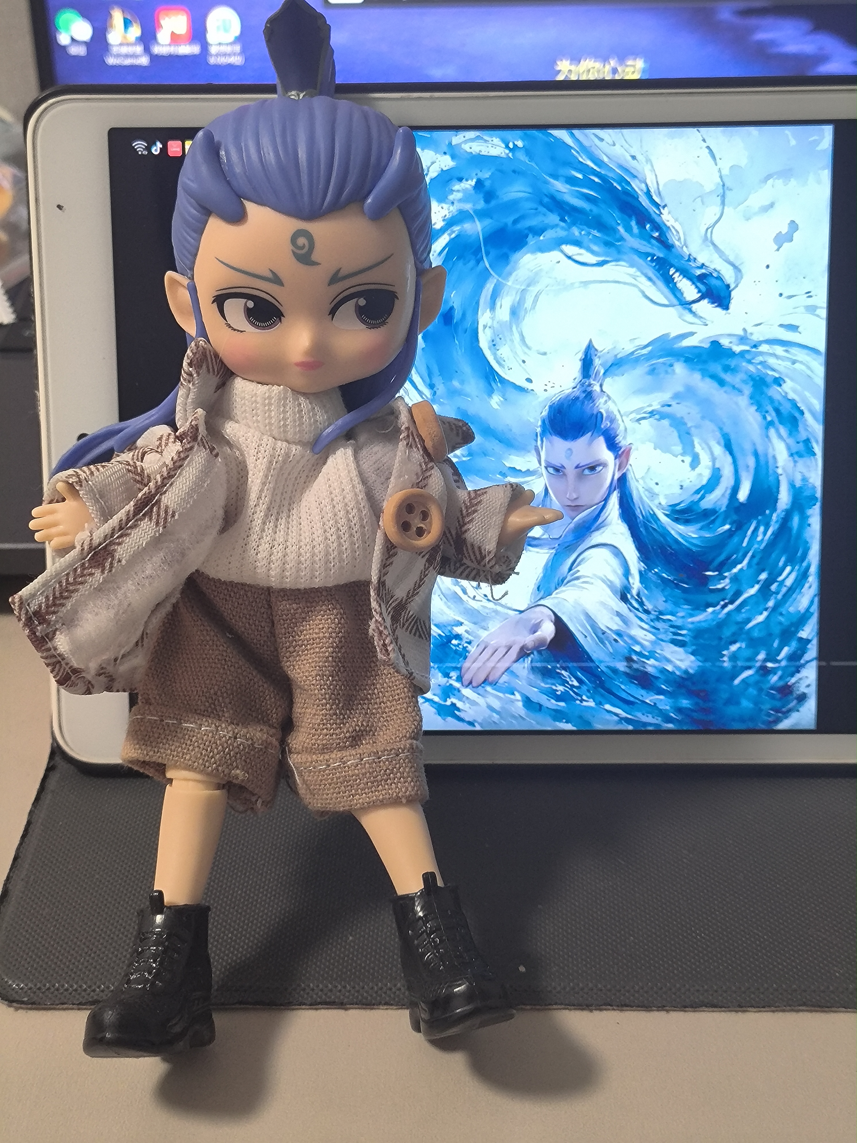 哪吒魔童闹海ob11整娃哪吒二次元猫猫手办生日礼物BJD人偶