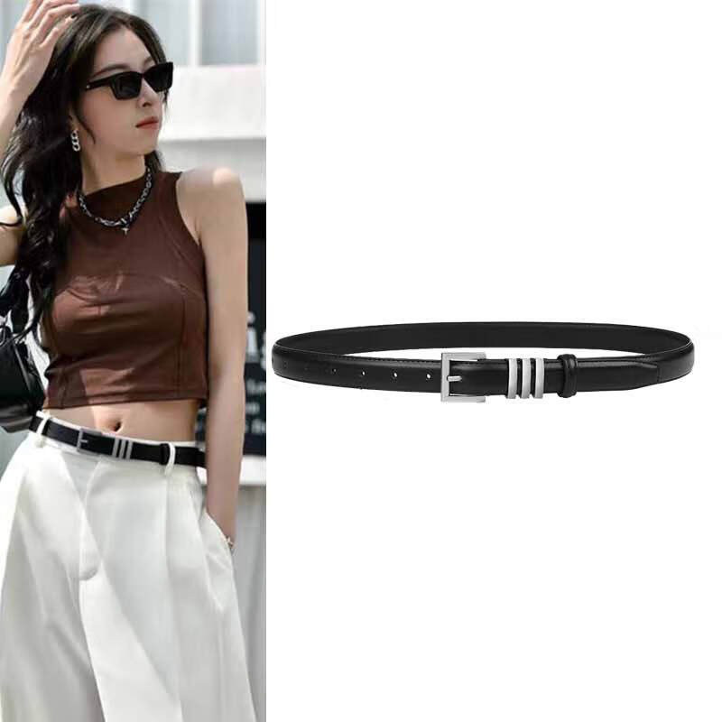 ConciseKite女百搭头层牛皮皮带