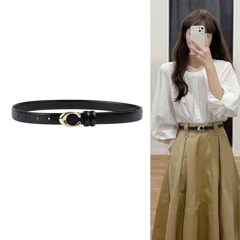ConciseKite2025新款真皮腰带女