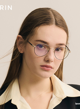 CARIN超轻纯钛眼镜框2025新款素颜眼镜架女款韩日系高级感Lennon