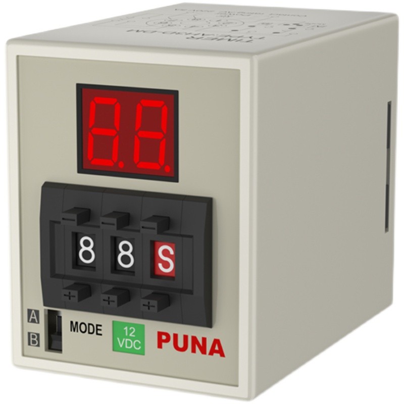 拨码数显时间继电器多功能AH3D-DM定时器24v220v通电延时计时器