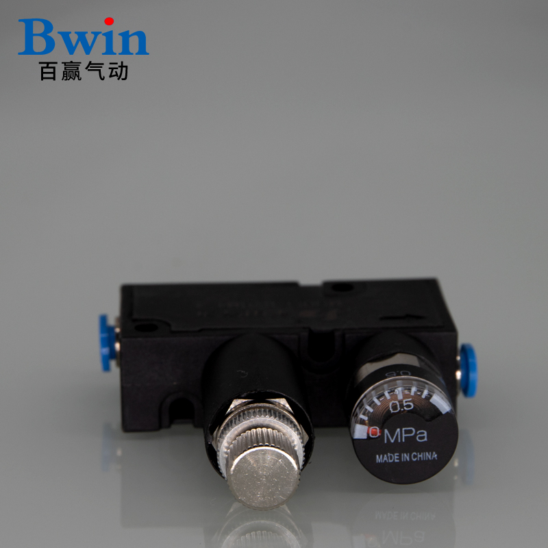 微型调压接头气管电磁阀气缸调压RVUM6-6精度调速阀RVUM4-4