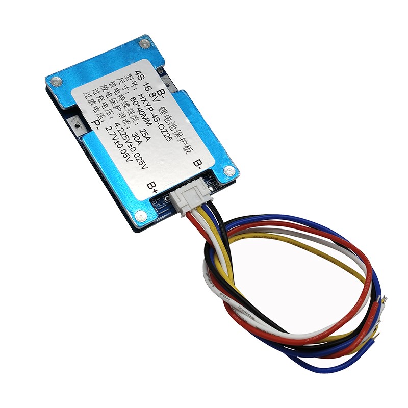 3串12V 4串16V 5串21V工作过流25A带均衡带温控18650锂电池保护板