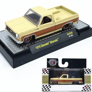 1:64M2车模1979雪佛兰Silverado皮卡仿真合金汽车模型收藏