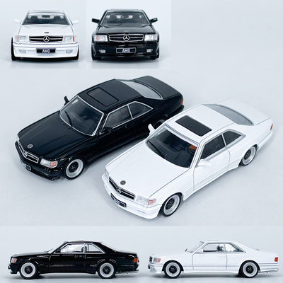 1:64梅赛德斯奔驰560 SEC AMG仿真合金汽车模型收藏摆件