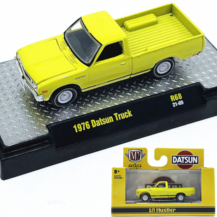 1:64M2车模1976达特桑Truck皮卡仿真合金车模型收藏摆件