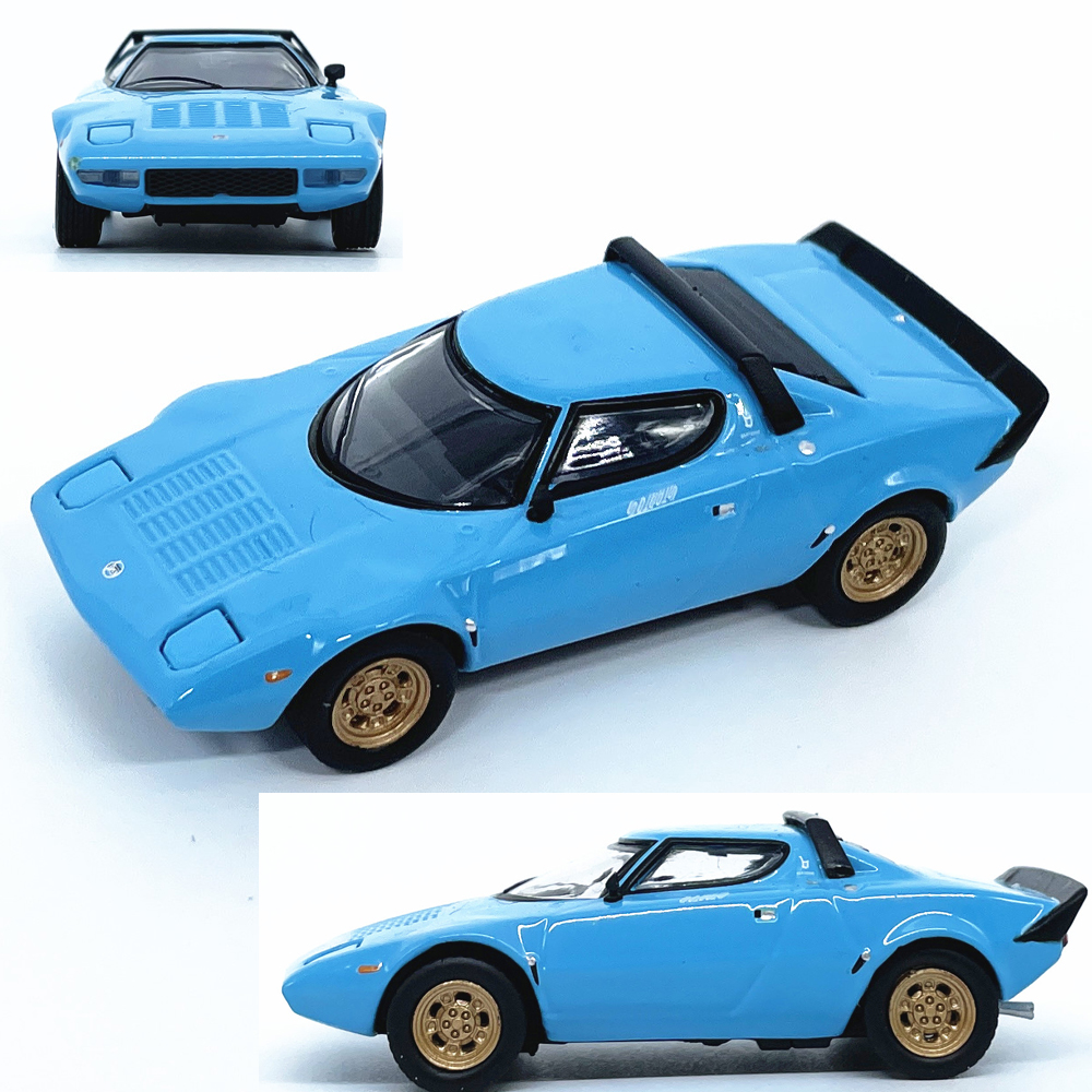 1:64蓝旗亚 Stratos HF Stradale合金车模收藏完成品摆件
