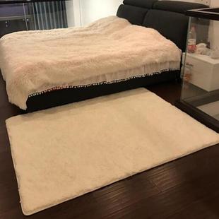 北欧ins风地毯卧室可睡可坐床边少女网红地垫现代轻奢客厅大面积