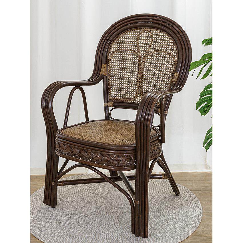 天然真藤椅子纯手工编织单人老人休闲阳台庭院麻将靠背滕椅三件套,住宅家具,阳台椅,淘宝优惠券,粉丝福利购,淘宝优惠卷