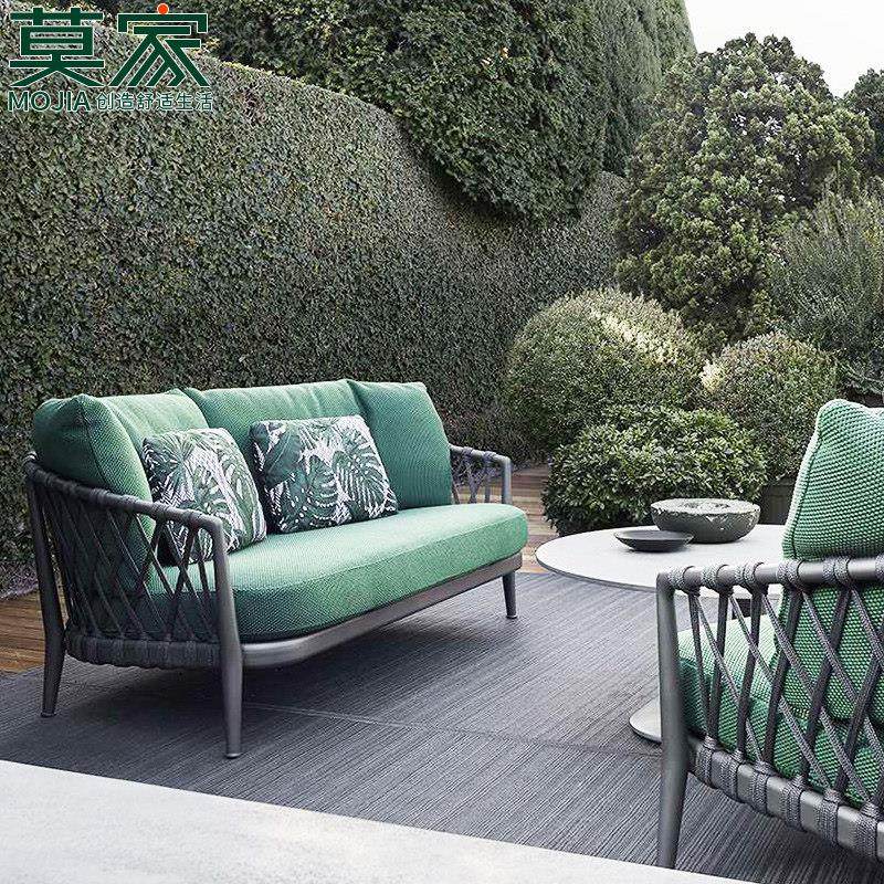 莫家户外藤沙发别墅庭院阳台沙发椅设计师款北欧家具休闲藤编组合,住宅家具,户外沙发,淘宝优惠券,粉丝福利购,淘宝优惠卷
