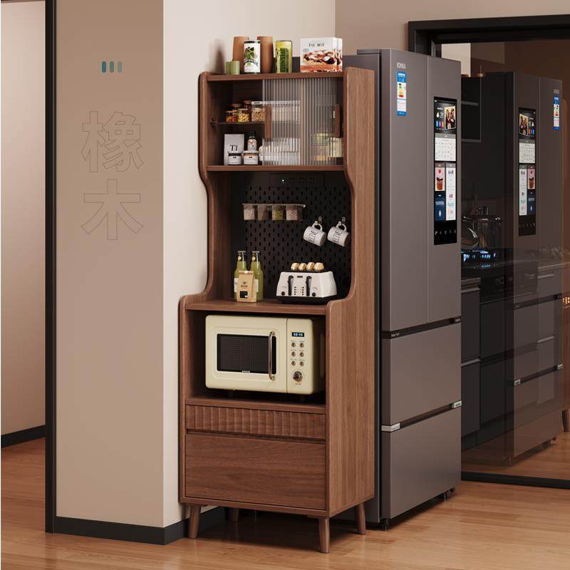 橡木餐柜靠墙一体收纳柜实木厨房整体橱柜多功能置物柜家用收纳柜,住宅家具,餐边柜,淘宝优惠券,粉丝福利购,淘宝优惠卷