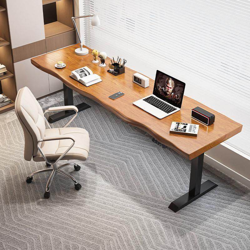 实木电动升降桌电脑桌椅套装书桌家用办公桌电竞桌子可调节工作台,住宅家具,电脑桌,淘宝优惠券,粉丝福利购,淘宝优惠卷