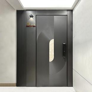 入户门防盗门进户门子母门别墅大门双门单铜定制一门一景铸铝门