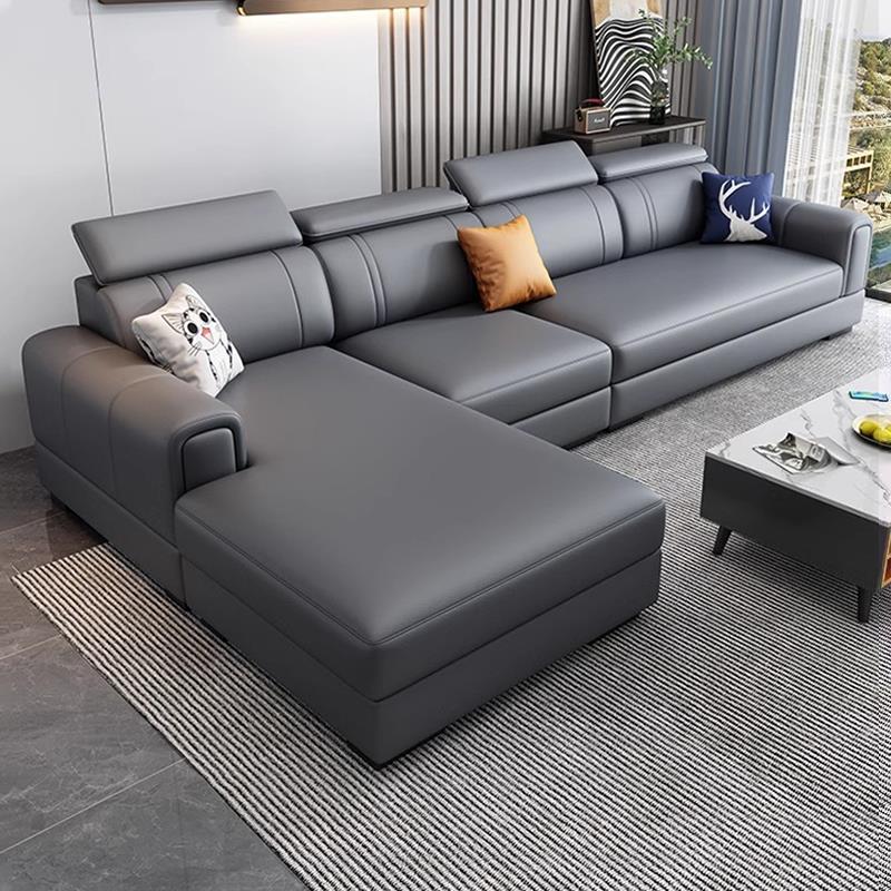 2025新款猫抓布艺沙发客厅现代简约科技布家用小户型直排贵妃组合