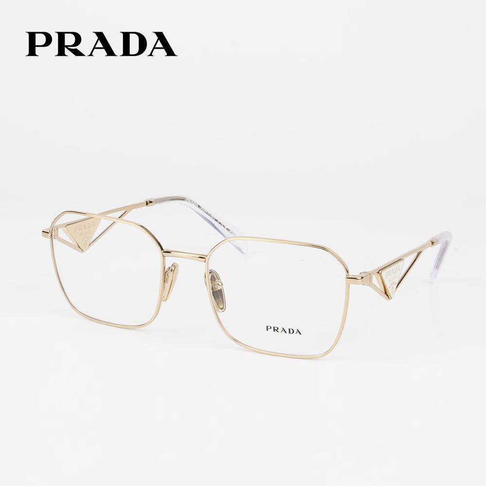 PRADA普拉达檀健次同款时尚商务圆形金属框潮流眼镜架眼镜框 A51V