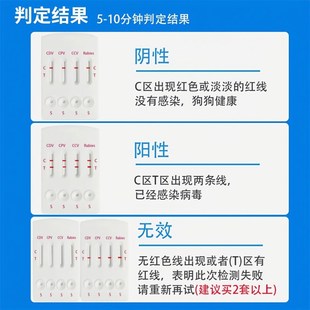 极速新狗到家犬瘟热宠物细小冠状狂犬测试纸狗狗S健康检测卡医院
