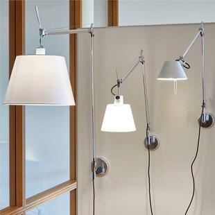 意大利Tolomeo壁灯意式极简后现代创意卧室床头机械摇臂伸缩壁灯