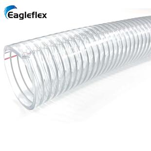 透明带钢丝软管内径160mm 塑料钢丝软管 耐负压排水管 厂家直供