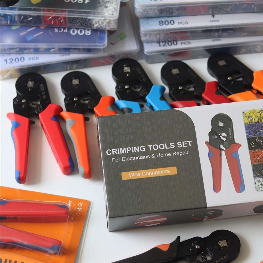 跨境货源压线钳手动多功能VE1200pcs管型冷压接线端子压线钳套X20