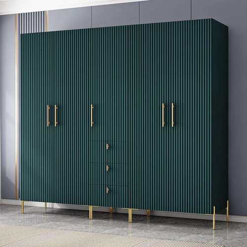 现代简约衣柜五门四门极简衣橱组合大衣柜家用卧室轻奢收纳柜子