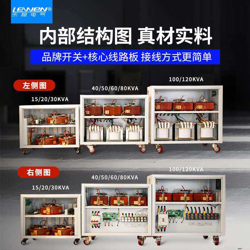 9P1E三相全自动稳压器380V大功率15千瓦30/50/80/100KVA120KW稳压
