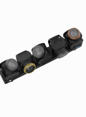 大功率5颗120W LED全彩摇头光束矩阵灯DMX512调焦摇头超级光束灯