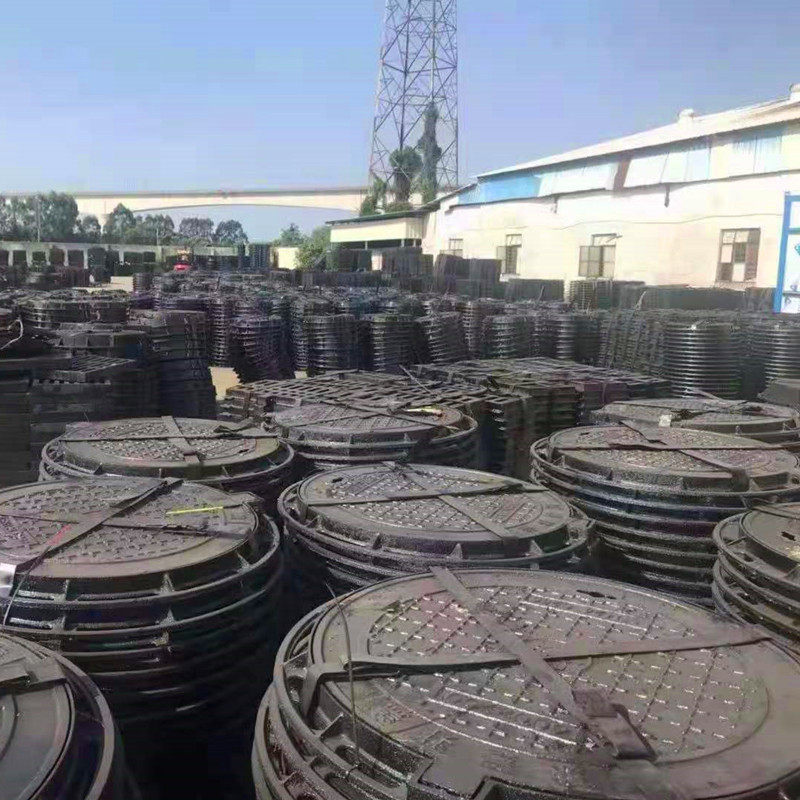 球墨铸铁井盖下水道雨水污水沙井盖圆形市政电力通信窨井盖板
