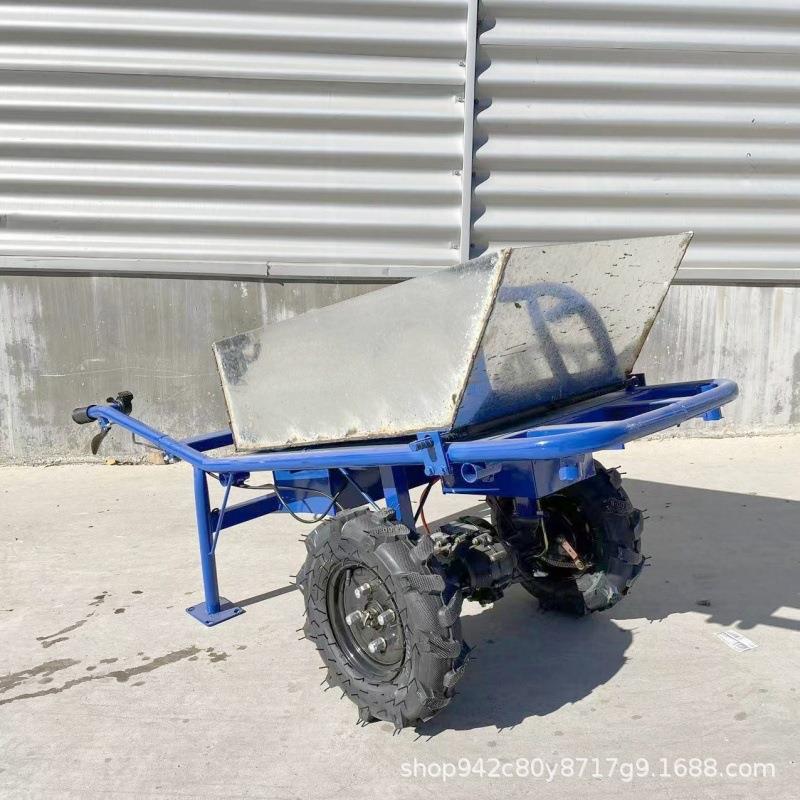 加厚电动手推四轮平板车 商铺仓储厂区物料搬运推货车 家用运输车