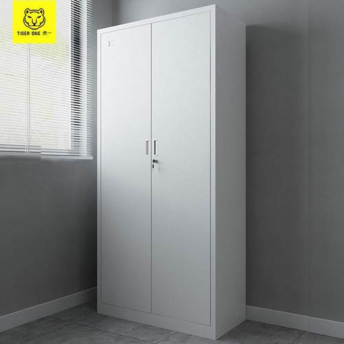 虎一办公家具钢制两门文件柜资料柜铁皮柜档案盒会计凭证柜子厂家