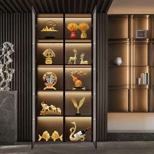 新中式大套装家居玄关摆件客厅电视柜高档轻奢风办公室酒柜装饰品