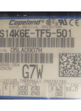 CS14K6E-TF5-501 谷轮三相200V CS14K6E-TF5-501