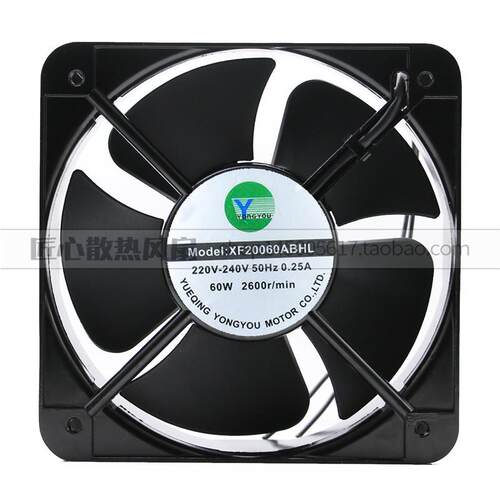 YONGYOU XF20060ABHL 380V 50HZ 0.15A 60W 机柜静音散热风扇