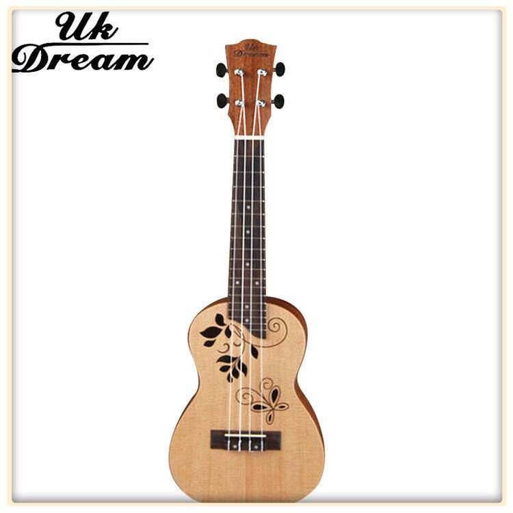 24寸云杉沙比利花孔小四弦琴 ukulele夏威夷小吉他UC-310玫瑰木