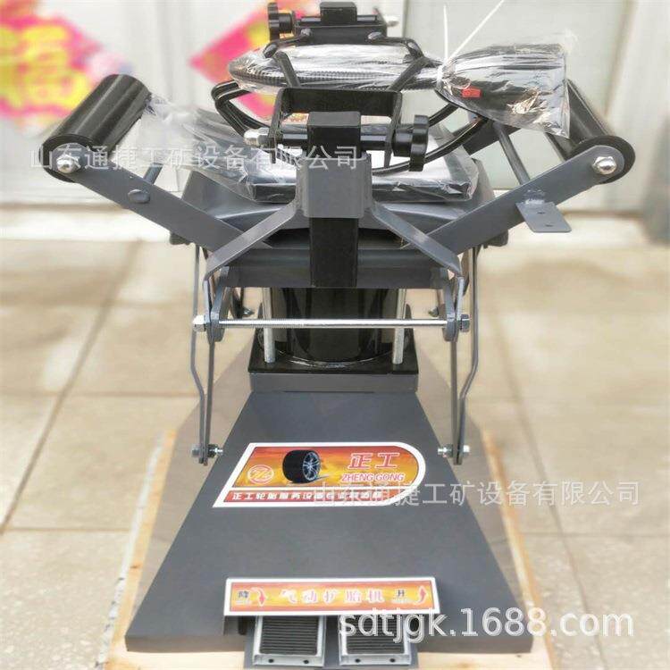 汽车轮胎扩胎机 手动脚踏式带灯轮胎撑开器 立式气动扩胎器