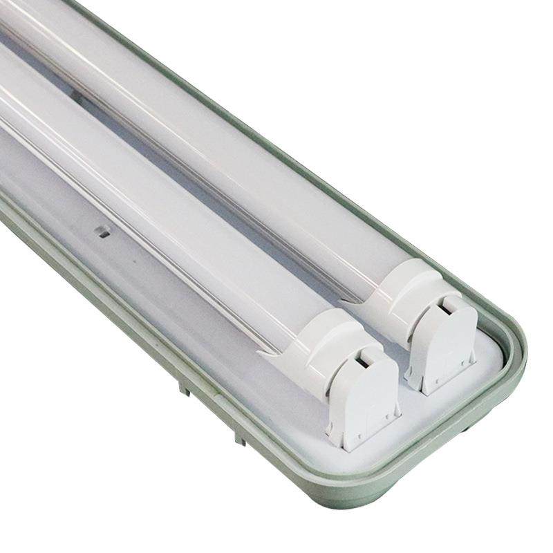 新品led灯管t8双管防潮防尘三防灯1.2米40W日光灯工厂一体化三防