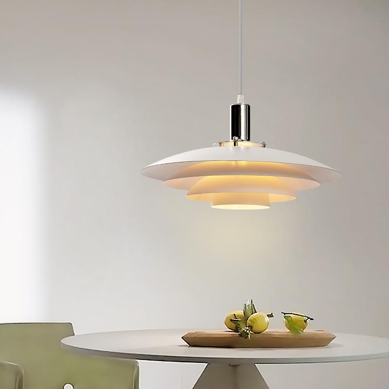 北欧极简餐厅吧台吊灯现代简约设计师创意个性ph5丹麦飞碟灯具