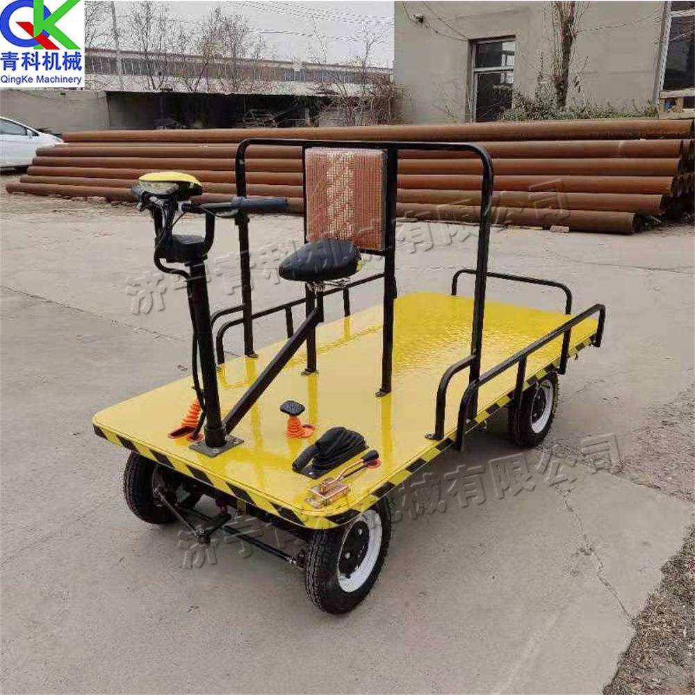 电动平板运输车 铁路建设用四轮搬运车 座驾式装卸前进后退车