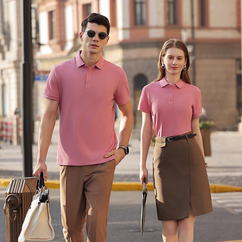 翻领POLO衫工作服T恤夏装男士短袖工作服印字企业团体服工装刺绣