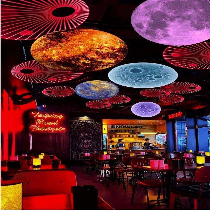 酒吧氛围灯清吧创意七彩灯音乐酒馆烤吧餐吧静吧气氛灯顶部装饰灯